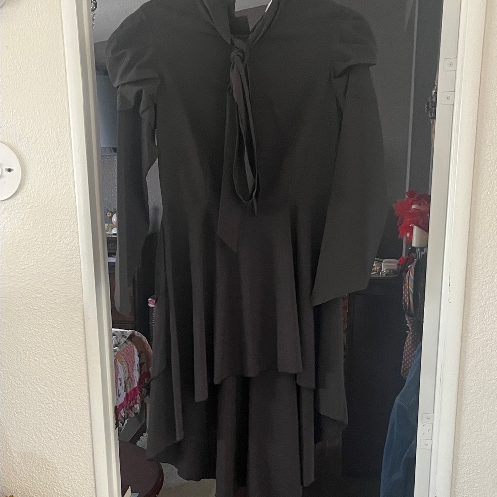 Chic Black High Low jacket/dress